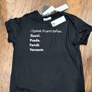 I speak fluent Italian tee medium